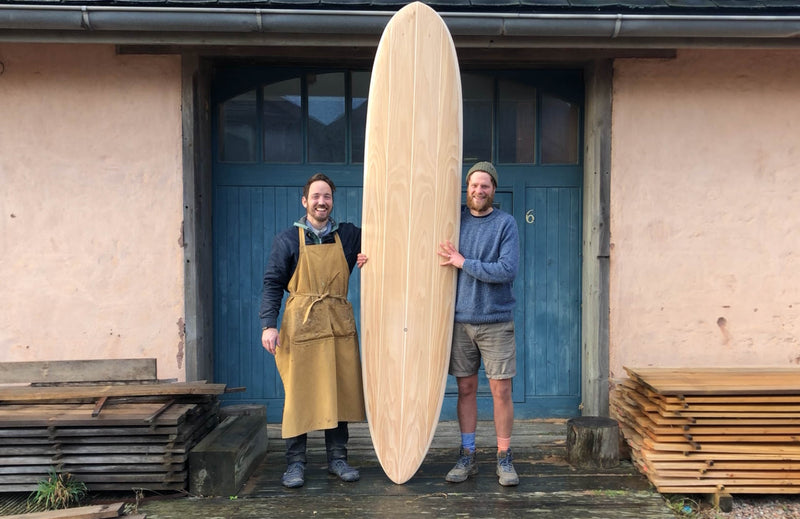 Making a wooden surfboard