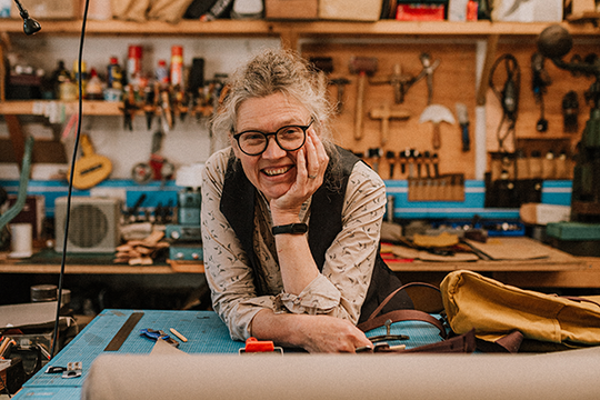Master Maker Lesley - British Made Backpacks - The Level Collective