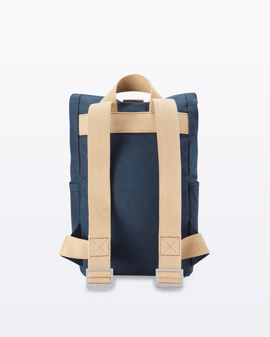 cotton on mini backpack Roll Top Mini Organic Cotton Backpack – Navy I The Level Collective