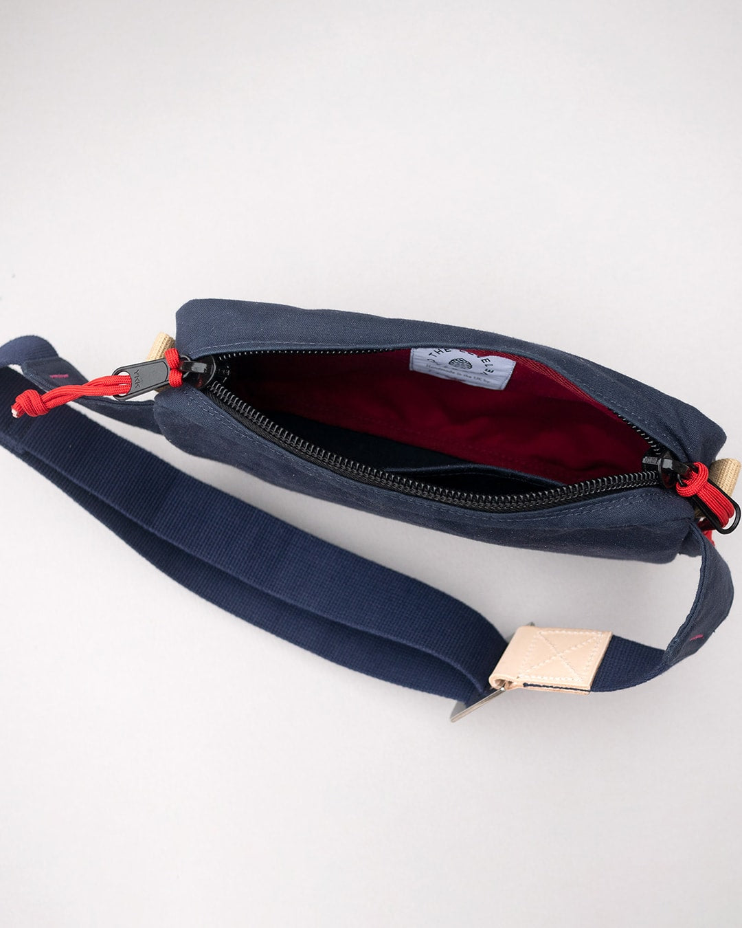 The Scout – Waxed Cotton Canvas Cross Body Bag – Navy I The Level ...